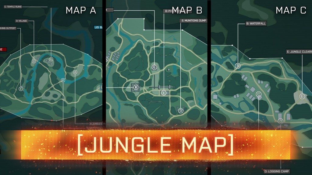 Taktický pohľad na komunitnú "Jungle Mapu"